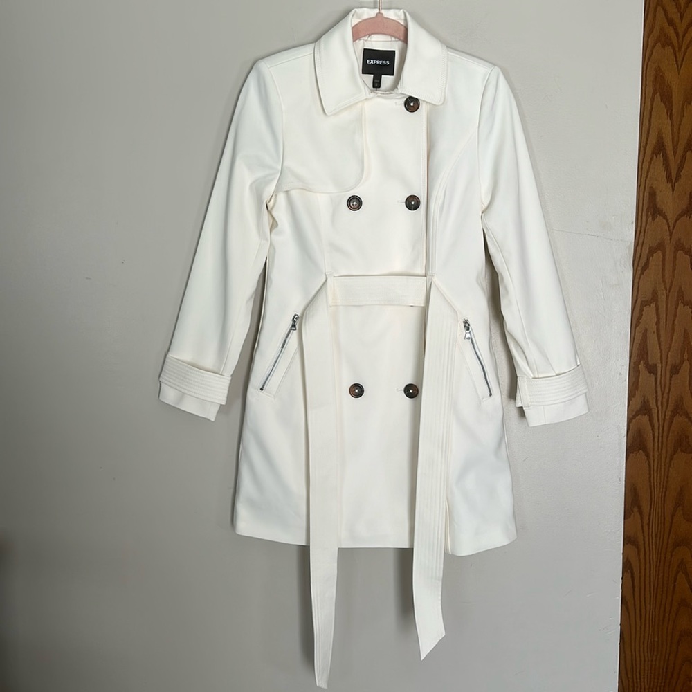 Express Trench Coat - Cream - XS